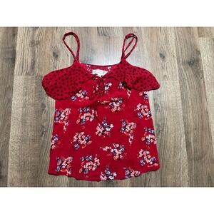 Pink Republic Tank Top, Women's Size XS, Red Blue Pink, Floral